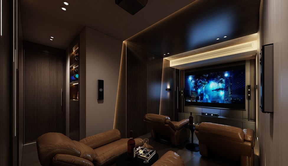 Private cinema interior