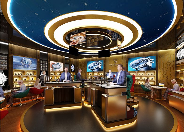Luxury retail display interior